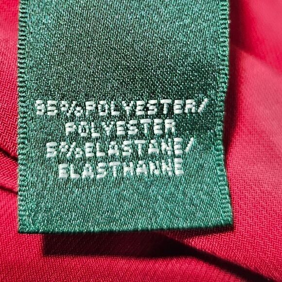 LAUREN RALPH LAUREN Red One Shoulder Drape Dress - Size 6 - Picture 8 of 8